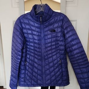 The North Face Women's Purple Quilted Puffer Jacket